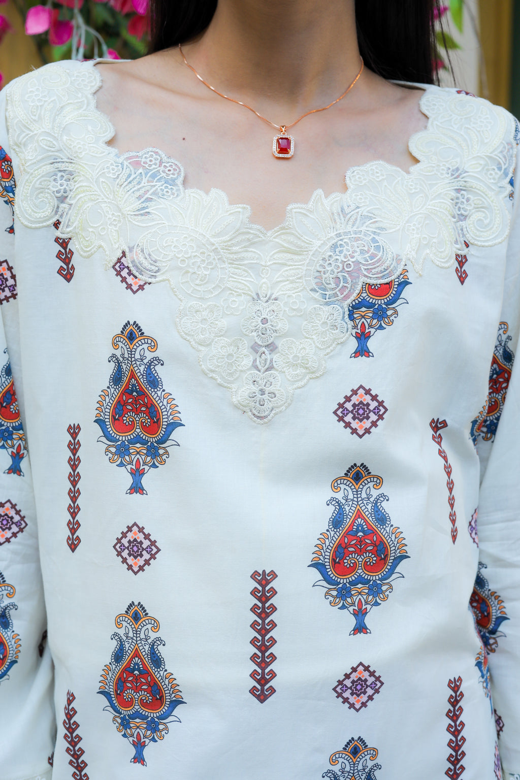 Ivory Oasis  Kaftan